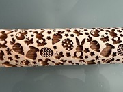 Drewniany wałek do ciasta z wiosennym motywem THERMOMIX