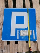 Metalowy Znak Drogowy 60 x 60 cm Parking