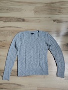 Tommy Hilfiger damski sweter szary 38 M V warkocz 
