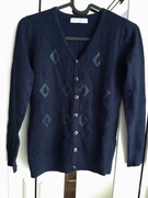 Granatowy sweter 164