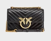 PINKO NOWA ORYGINALNA LOVE SKÓRZANA CZARNA ICON