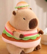 Maskotka kapibara hamburger  dla dzieci 40 cm 