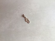 niewielki srebrny wisiorek