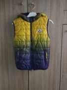 Bezrękawnik pikowany z kapturem r. 122/128