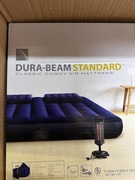 Materac INTEX dwuosobowy dmuchany pompka i poduszki zestaw 