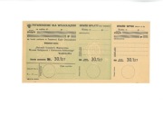 Przekaz pocztowy PKO - 1936 r.