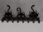 Wieszak metalowy Koty na klucze, ubrania itp.