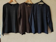 bluza męska koszula bluza koszulka z długim rękawem sacual slim fit