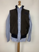 Kamizelka męska Claudio Campione M brązowa pikowana stójka nowa z metką