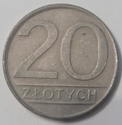 Moneta 20 zł rok 1985