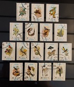 !!! AJMAN / PTAKI / 16szt... KOMPLETNA_SERIA...KASOWANE*!!!