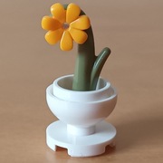 LEGO roślina storczyk kwiatek w donicy NOWY