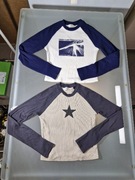 H&M Dwie Bluzki z Długim Rękawem Młodzieżowe Dziewczęce  Rozmiar 170 