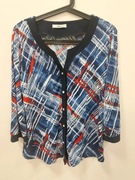 Bluzka, koszula damska zapinana na guziki z rękawem 3/4