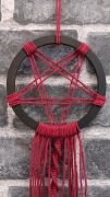 mały łapacz snów, makrama, pentagram