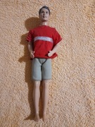 Ręcznie malowana lalka Ken Doll Indonesia 1968 vintage brunet
