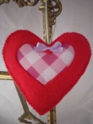 ZAWIESZKA "SERDUSZKO" FILC BAWEŁNA  HAND MADE