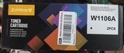 ZIPRINT z chipem kompatybilny toner HP W1106A do drukarek HP Laser 2 sztuki