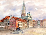 Poznań 30x40 cm akwarela