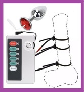 Elektrostymulacja Penis + Anal BDSM Pas Cnoty sex Elektro sex