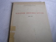 KSIĄŻKA-ROCZNIK HISTORII SZTUKI -TOM-VII