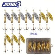 Błystki obrotówki 10 szt. dwa kolory-  komplet.