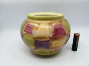 JANPOL KOŁO pikasiak - fajansowy wazon kula