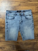 Spodenki jeansowe stretch szorty jeans Sublevel rozmiar W33 M