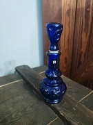 Flakon na perfumy kobaltowy  Yves Rocher lata 70 Vintage