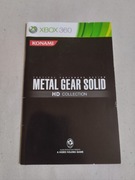 METAL GEAR SOLID HD COLLECTION TYLKO INSTRUKCJA ANGIELSKA XBOX 360