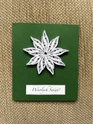 Kartką Bożonarodzeniowa, świąteczna,ręcznie robiona,gwiazdka,quilling