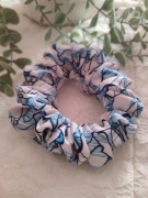 Gumka do włosów typu Scrunchies Błękitna Fala Slim