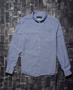 JACK&JONES KOSZULA MĘSKA Z DŁUGIM RĘKAWEM W KRATKĘ LOGO PREMIUM LEN