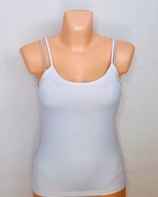 Klasyczny biały top na ramiączkach Sinsay S