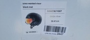 UVEX Wanted Visor Męski kask narciarski NOWY 58-61cm Czarny Mat Gogle
