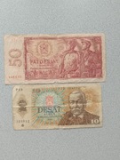 10 koron 1986r. i 50 koron 1964r. Czechosłowacja 