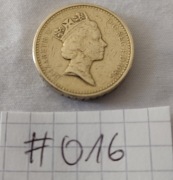 #016 1 pound funt Elżbieta 2 1985r. Zbieramy na fundację
