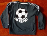 bluza dresowa cekiny granatowa H&M 122/128 6-8lat