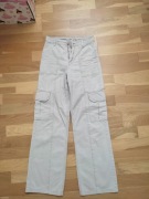 spodnie bojówki jasnoszare/ciemnokremowe House 32 XS