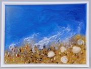 obraz żywica epoksydowa motyw marynistyczny 21x17cm