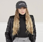 Czapka VERSACE Baseball Cap Denim Laser Cutting