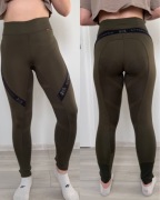 Bryczesy legginsy jeździeckie B//Vertigo Jenny 38/40 khaki