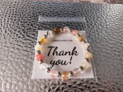 Bransoletka z kamienia kwarc arbuzowy 