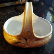 koszyk porcelanowy na owoce, dekoracyjny, Francja