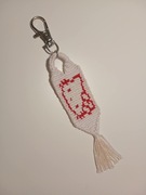 Breloczek z muliny handmade Hello Kitty