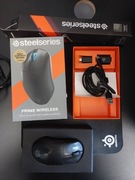 sprzęt steelseries myszka prime wireless + dodatki i podkładka QcK