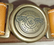 SKÓRZANY PAS KLAMRA AERO CLUB DŁUGOŚĆ 83 CM