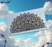 Szablon Mandala ( szablon 20x35cm ) malarski, DIY - Nr A17