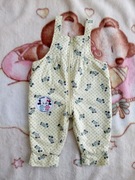 Ocieplane żółte spodnie kombinezon Disney 74 myszka Mickey jak nowe