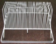 STOJAK NA PŁYTY WINYLOWE / 35 PŁYT / LATA '70 / SWEDEN